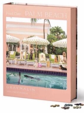 Galison Gray Malin Palm Beach 1000 Piece Jigsaw Puzzle Book Box New Sealed
